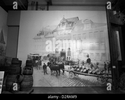 Deutschland-Nürnberg-Industriemuseums nostalgische Bevery Fabrik Stockfoto