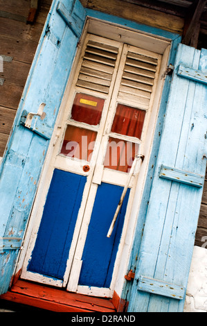 alten kreolischen Architektur, Port Louis, mauritius Stockfoto