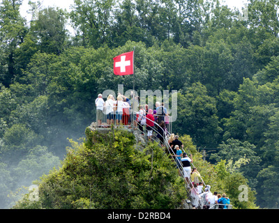 Schweiz Schaffhausen Rhine Wasserfall Rheinfall Stockfoto