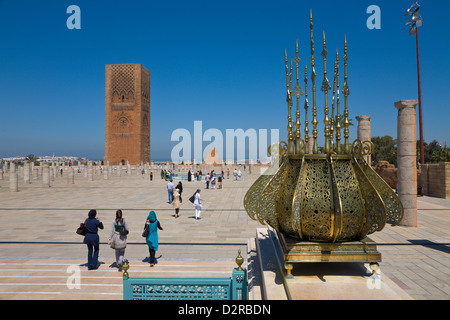 Hassan-Turm Rabat Marokko Stockfoto