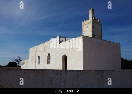 Moschee in einem Dorf in der Nähe von Essaouira, Marokko Stockfoto