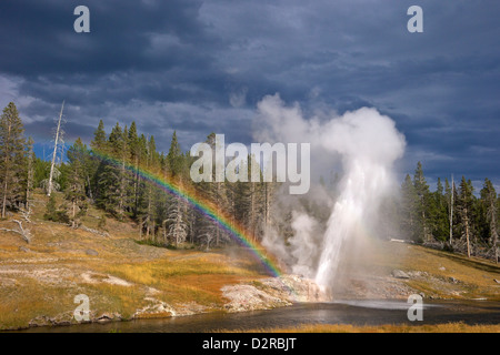 Riverside-Geysir, Upper Geyser Basin, Yellowstone-Nationalpark, Wyoming, USA Stockfoto