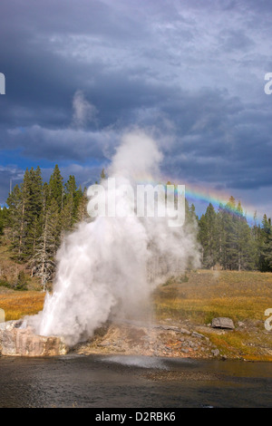 Riverside-Geysir, Upper Geyser Basin, Yellowstone-Nationalpark, Wyoming, USA Stockfoto