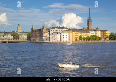 Skyline der Stadt vom Rathaus, Stockholm, Schweden, Europa Stockfoto