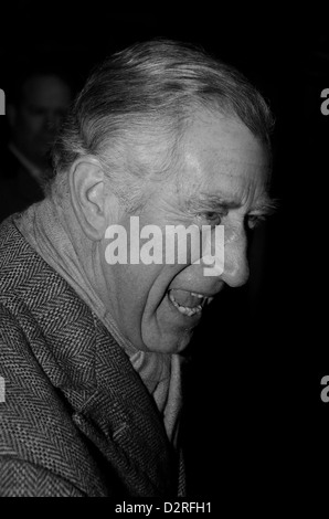 Prinz Charles Einschalten der Weihnachtsbeleuchtung in Tetbury, Gloucestershire UK Stockfoto