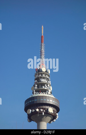 Torrespana Madrid Spanien Kommunikation Gericht Radio TV Turm Signal Telekommunikation Satelite Stockfoto