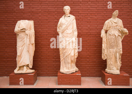 Asien, Türkei, Anatolien, Selcuk, Museum von Ephesus, Statuen von Trajan-Brunnen Stockfoto