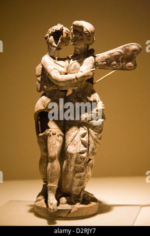 Asien, Türkei, Anatolien, Selcuk, Museum von Ephesus, Statue des Eros und psyche Stockfoto
