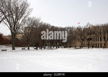 die Schüssel öffnen Raum Universität von Saskatchewan Saskatoon in Kanada winter Stockfoto