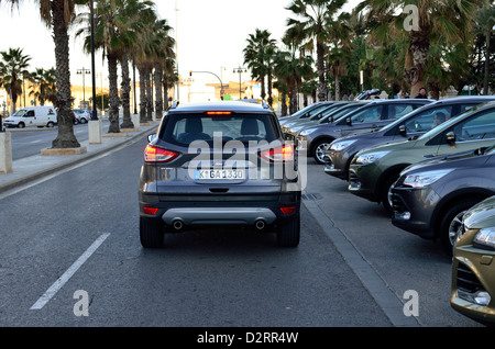 Ford Kuga II - Modelljahr 2013 - beliebte Kompakt-SUV (Sports Utility Vehicle) - während der Präsentation in Valencia, Spanien (Januar 2013) Stockfoto