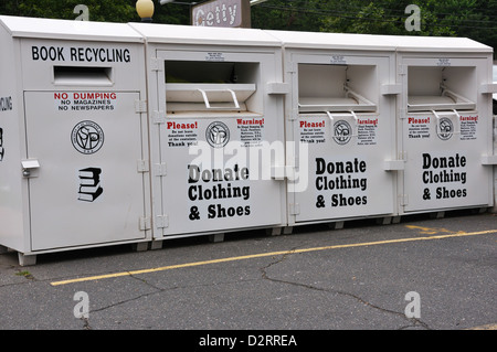 Lagerplätze der Spende für einen guten Zweck Stockfoto