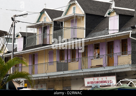 alten kreolischen Architektur, Port Louis, mauritius Stockfoto