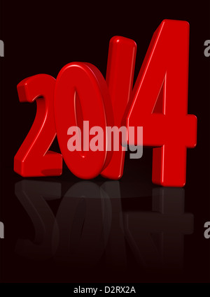 2014 isoliert Stockfoto