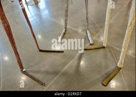 01.03.12 - stellt der Bildhauer William King man seiner Skulpturen auf dem Display in Riverhead, NY Stockfoto