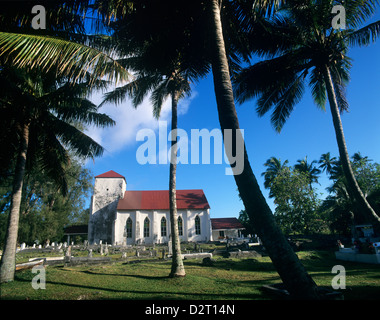 Cook Islands, Rarotonga, Avanua; Blick auf die Cook Island Christian Church in Avanua, erbaut im Jahre 1853 Stockfoto