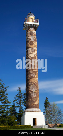 OR, Astoria, Astoria Spalte 125 Fuß Turm auf Coxcomb Hügel; erbaut im Jahre 1925 Stockfoto