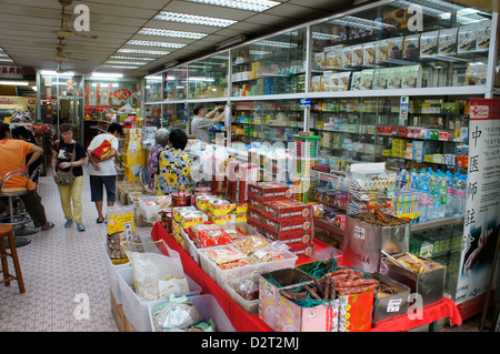 traditionelle chinesische Medizin Shop in Kuala Lumpur, Malaysia Stockfoto