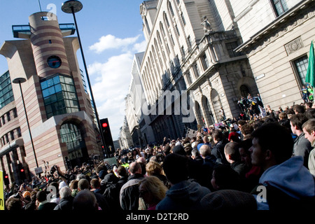 Szenen aus den G20-Proteste in London im Jahr 2009 Stockfoto