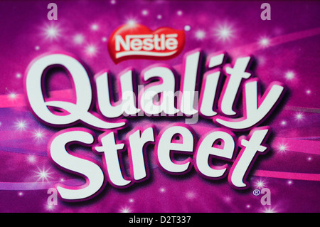 Schmiegen Sie sich Zinn Design Quality Street Stockfoto