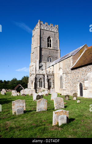 St. Marien Kirche, Kersey, Suffolk, England, Vereinigtes Königreich, Europa Stockfoto