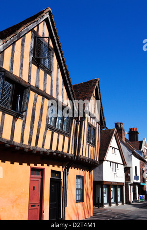 Halbe Fachwerkhaus Gebäude auf Silent Street, Ipswich, Suffolk, England, Vereinigtes Königreich, Europa Stockfoto