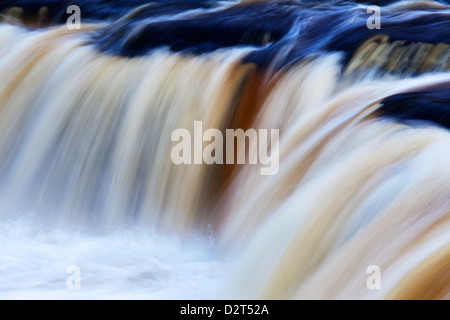 Abstrakte Eindruck von Upper Aysgarth Falls, Wensleydale, North Yorkshire, England, Vereinigtes Königreich, Europa Stockfoto