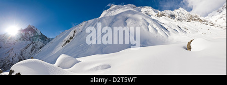 Asien, Himalaya, Annapurna Himal, Nepal, Annapurna Basislager Stockfoto