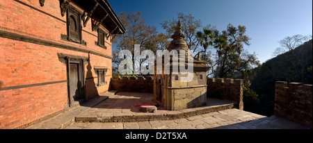 Gorkha Durbar, Gorkha, Western Hills, Nepal, Asien Stockfoto