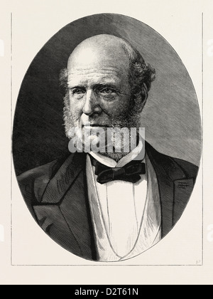 THOMAS HUGHES, Q.C 1822-1896, englischer Rechtsanwalt und Autor. 1880 1881 Gravur Stockfoto