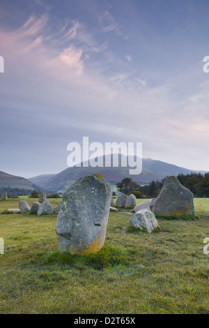 Castlerigg Steinkreis in den Lake District National Park, Cumbria, England, Vereinigtes Königreich, Europa Stockfoto