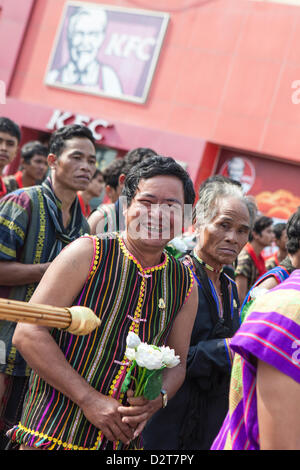 Phnom Penh, Kambodscha. 1. Februar 2013. Beerdigung von König Norodom Sihanouk, der im Oktober starb. Bildnachweis: Combre Stephane / Alamy Live News Stockfoto