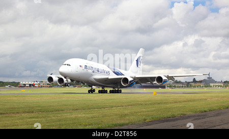 Airbus A380 auf der Farnborough Airshow 2012 Stockfoto