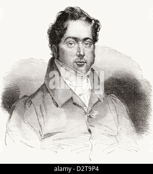Gioachino Antonio Rossini, 1792-1868. Italienischer Komponist. Stockfoto