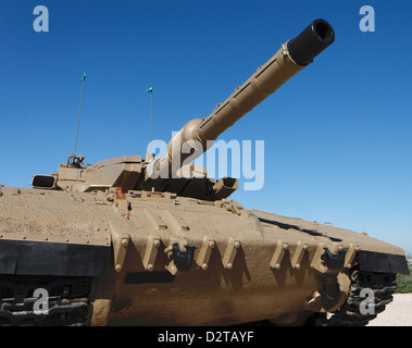 Neue israelische Merkava Markierung IV Behälter in Latrun Armored Corps museum Stockfoto