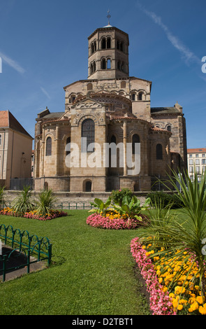 SAINT AUSTREMOINE ROMANISCHEN ABTEI ISSOIRE AUVERGNE FRANKREICH Stockfoto