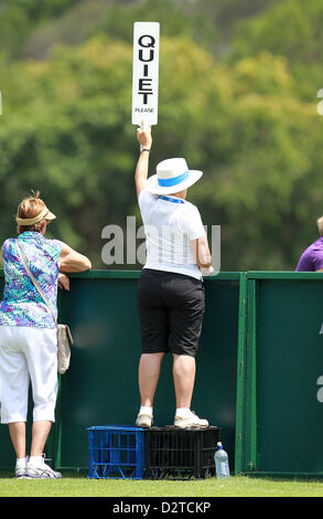 Queensland, Australien. 1. Februar 2013.  Kurs Beamten Europatour, Aktion von Tag 1 der Volvik RACV Ladies Masters 2013, Royal Pines Resort, Queensland.  Bildnachweis: Aktion Plus Sportbilder / Alamy Live News Stockfoto