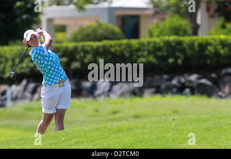 Queensland, Australien. 1. Februar 2013.  EMILY TAYLOR (AUS)-Europa-TOUR, Action von Tag 1 von der Volvik RACV Ladies Masters 2013, Royal Pines Resort, Queensland.  Bildnachweis: Aktion Plus Sportbilder / Alamy Live News Stockfoto