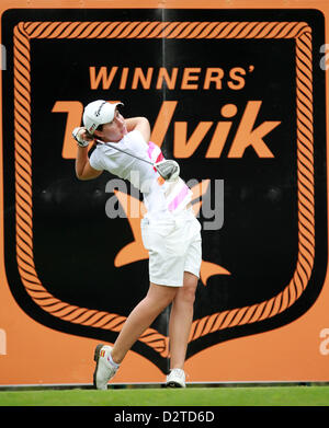 Queensland, Australien. 1. Februar 2013.  CARLOTA CIGANDA (ESP) Europatour, Aktion von Tag 1 der Volvik RACV Ladies Masters 2013, Royal Pines Resort, Queensland.  Bildnachweis: Aktion Plus Sportbilder / Alamy Live News Stockfoto