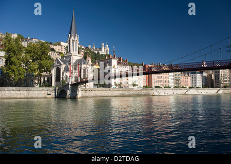 SAINT GEORGES KIRCHE VIEUX LYON FLUSS SAONE LYON LYON RHONE ALPES FRANKREICH Stockfoto