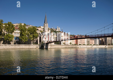 SAINT GEORGES KIRCHE VIEUX LYON FLUSS SAONE LYON LYON RHONE ALPES FRANKREICH Stockfoto