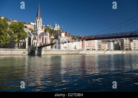 SAINT GEORGES KIRCHE VIEUX LYON FLUSS SAONE LYON LYON RHONE ALPES FRANKREICH Stockfoto