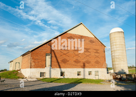 Scheunen in Montgomery Township, Landschaft Stockfoto