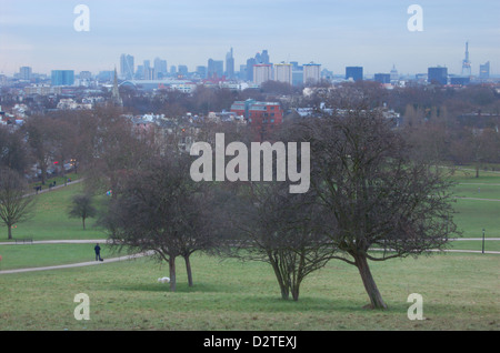 Blick über die Stadt vom Primrose Hill in London, England Stockfoto