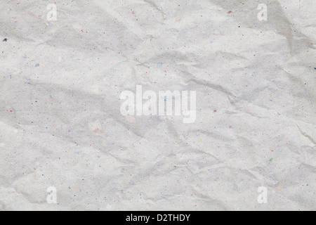 Hochauflösendes Foto von zerknitterten Recyclingpapier Stockfoto