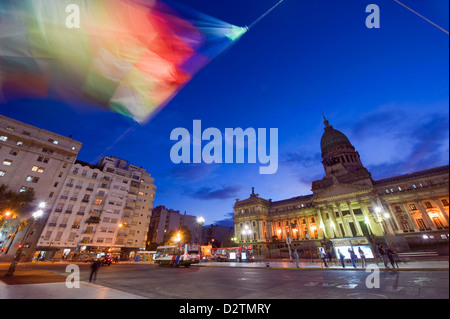 Palacio del Congreso, National Congress Building, Plaza del Congreso, Buenos Aires, Argentinien, Südamerika Stockfoto