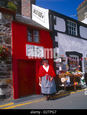 Kleinste Haus in Conwy, Gwynedd, Wales, Großbritannien, UK Stockfoto