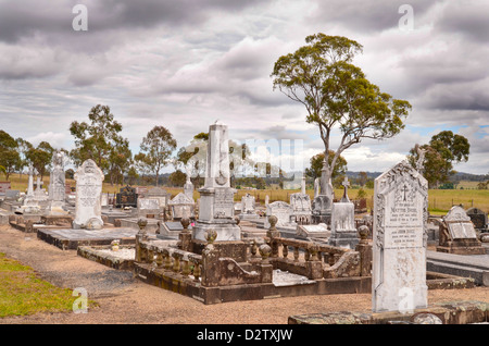 Kleinstadt Friedhof, Dundee NSW Australia Stockfoto