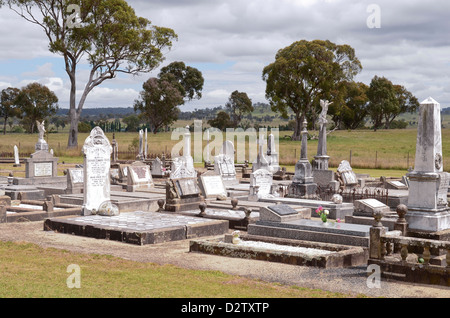 Kleinstadt Friedhof, Dundee NSW Australia Stockfoto