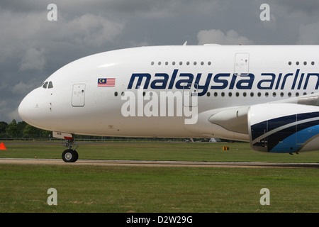 MALAYSIAN AIRLINES AIRBUS A380 Stockfoto