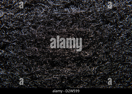 Detail der Kohlefaser-Gewebe (Aktivkohlefilter). Stockfoto